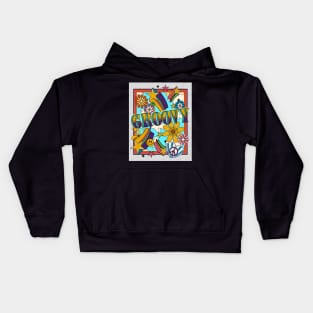 Groovy - Living The Hippie Life Kids Hoodie